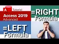 How to Use Left Formula and Right Formula In Microsoft Access Microsoft Access Tutorial