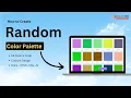 How to Create Random Color Palette in HTML CSS JavaScript