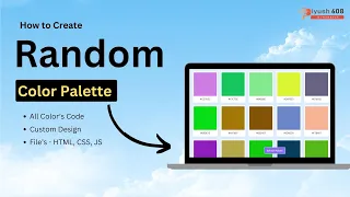 How to Create Random Color Palette in HTML CSS JavaScript