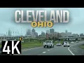 Driving to Cleveland Ohio 4K - Interstate 77 Drive into Downtown Cleveland