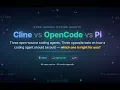 Cline vs OpenCode vs Pi Three Open-Source Coding Agents Three Opposite Bets