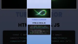make Tubes Cursor using html css js CodeHub Santanu