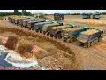 Download Lagu SO Be Incredible, Landslide in deep water, repaired by 25.5T earthmoving truck with SHANTUI C3 Dozer