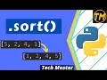 List methods in python List sorting sorting a list in python List sorting in python sort