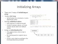 1D array mechanics