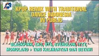 Download [KPOP MIX TRADITIONAL INDONESIA IN PUBLIC] BTS, BLACKPINK, EXO, MOMOLAND, ITZY, EVERGLOW by SAYCREW MP3