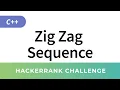 HackerRank C Algorithms Zig Zag Sequence solution Debugging