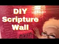 Turning My Home into God s Territory - DIY Scripture Wall