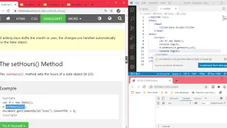 W3School JavaScript Set Date Methods