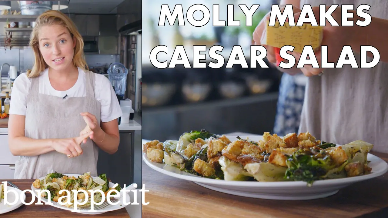 Molly Makes Classic Caesar Salad   From the Test Kitchen   Bon Apptit