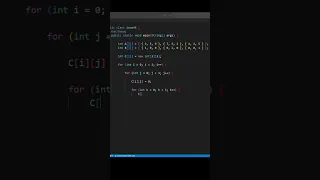 DAY 44 Multiplying 2D array Matrix in java