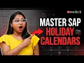 How to Set Up Holiday Calendars and Work Schedules in SAP SuccessFactors