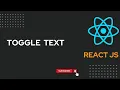 Toggle text using ReactJs