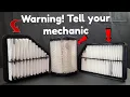 Warning Tell your mechanic about this Car Air Filter