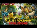 All 151 Pokemon Gen 1 Basic evolution real life Pokemon documentary