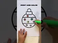 PDF coloring books - Christmas tree ball