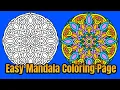 Mandala Coloring Page Colored With Relaxing Music Colored By Osman Mandalas World 145