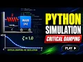 Simulate Critical Damping in Python Line-by-Line Tutorial