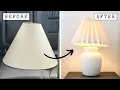 EASY No Sew DIY PLEATED lamp shade