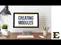D2L Basics Creating Modules