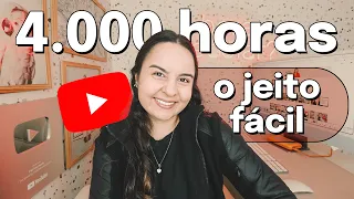 O *Jeito Fácil* De Conseguir 4 Mil Horas De Exibição No YouTube