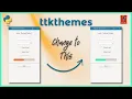 How to Customize a TTKTheme - Python Tkinter