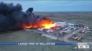 A big fireball Reaction pours in as crews get Williston fire under control