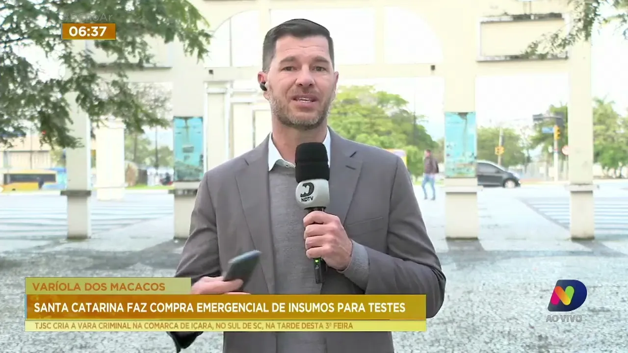 SC faz compra emergencial de insumos para testes de varíola dos macacos