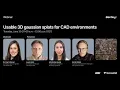 Usable 3D Gaussian Splats for CAD Environments