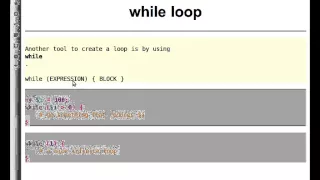 Beginner Perl Maven tutorial 3 8 - while loop