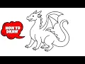 How to Draw a Dragon Easy Step-by-Step for Beginners