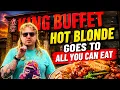Hot blonde goes to king buffet in Louisville kentucky