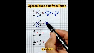 Operaciones con Fracciones - Profe Jeff 