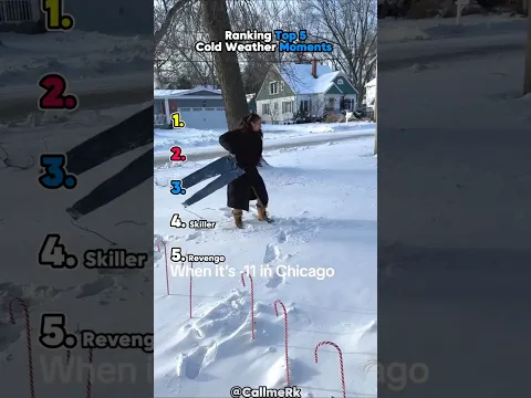Ranking Top 5 Cold Weather Moments😱🥶
