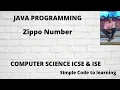 Zippo Number Program in Java