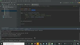 How to create Table Dataset Dataframe using python Pandas - example 103