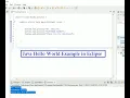 Java Hello World Example in Eclipse Hello World Program In Eclipse