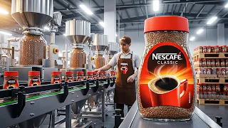كيف يتم إنتاج النسكافيه داخل المصنع Nescafé Factory 