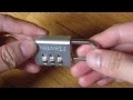 Master Lock - Review and Unboxing In 1080p