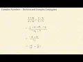 3 - Division of Complex Numbers CIE A Level Pure Mathematics 2 3