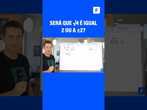 RAIZ DE 4 É IGUAL 2 OU A ±2? #shorts