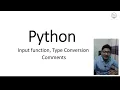 L3 Python Input function Type Conversion Comments Bangla