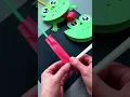 easy paper frog paper frog frog paper craft