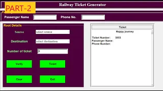 Free Ticket Software for Traveling How to generate receipt by using tkinter PART-2