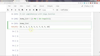 Python 3 List Comprehension Tutorial List comprehension with range function