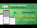 03 Single Country UI Create a Country Code Picker using Jetpack Compose Tranquilly Coding