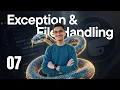 Exception Handling File Handling Mini Project Python For DS ML Course Part 7
