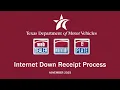 Internet Down Receipt Process