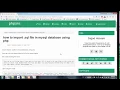 How To Import sql file in MySQL Database using PHP