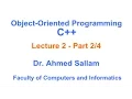 Object-Oriented Programming with C - Lecture 2 Part